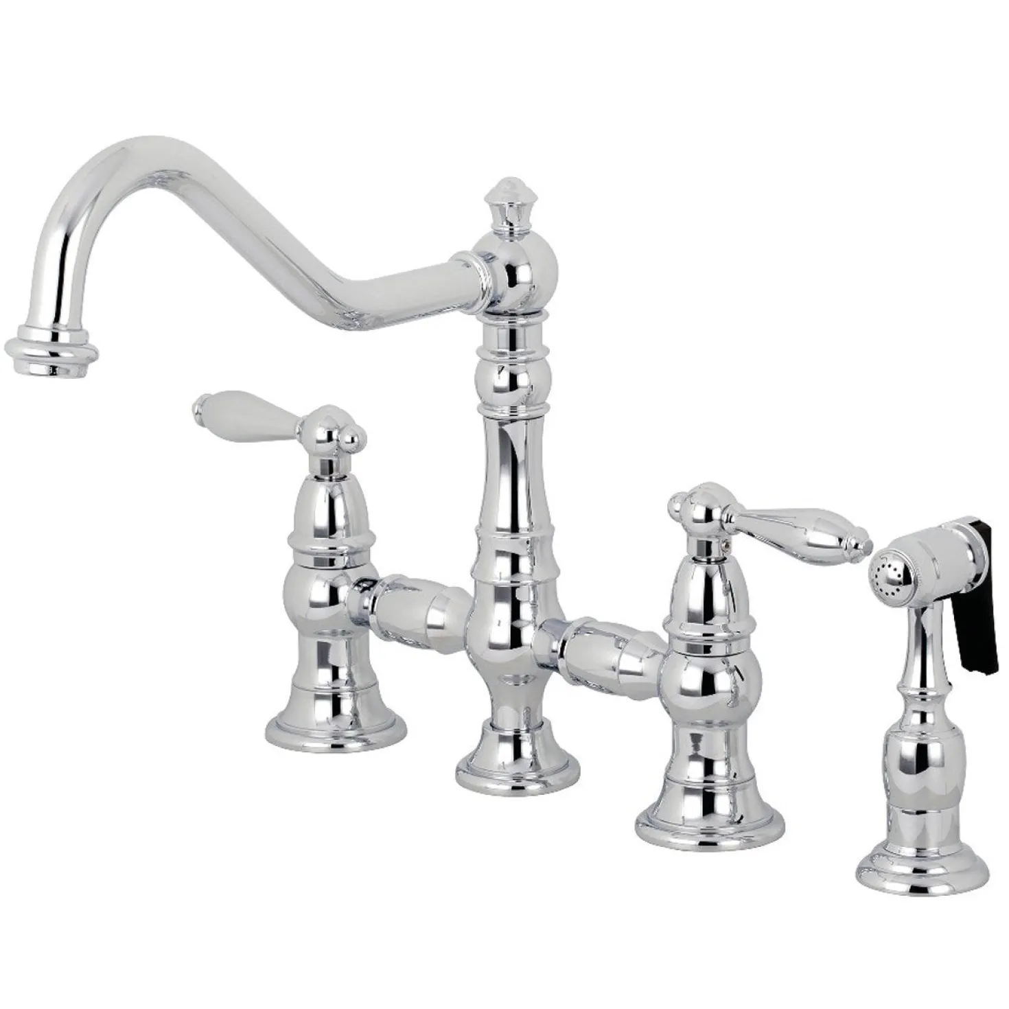 Kingston Brass Restoration Kitchen Faucet with Side Sprayer