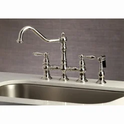 Kingston Brass Restoration Kitchen Faucet with Side Sprayer
