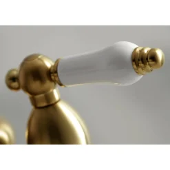 Kingston Brass Restoration Lever-Handle 4-Inch Centerset Bathroom Faucet