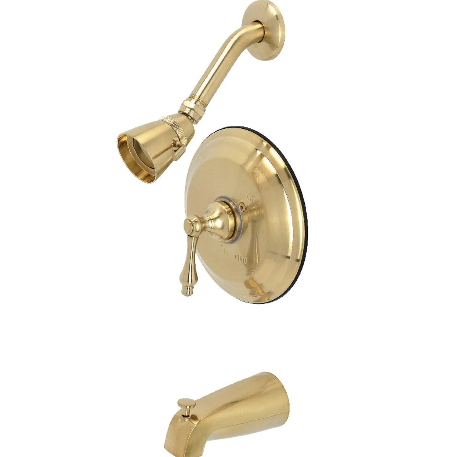 Kingston Brass Restoration Lever Handle Tub and Shower Faucet