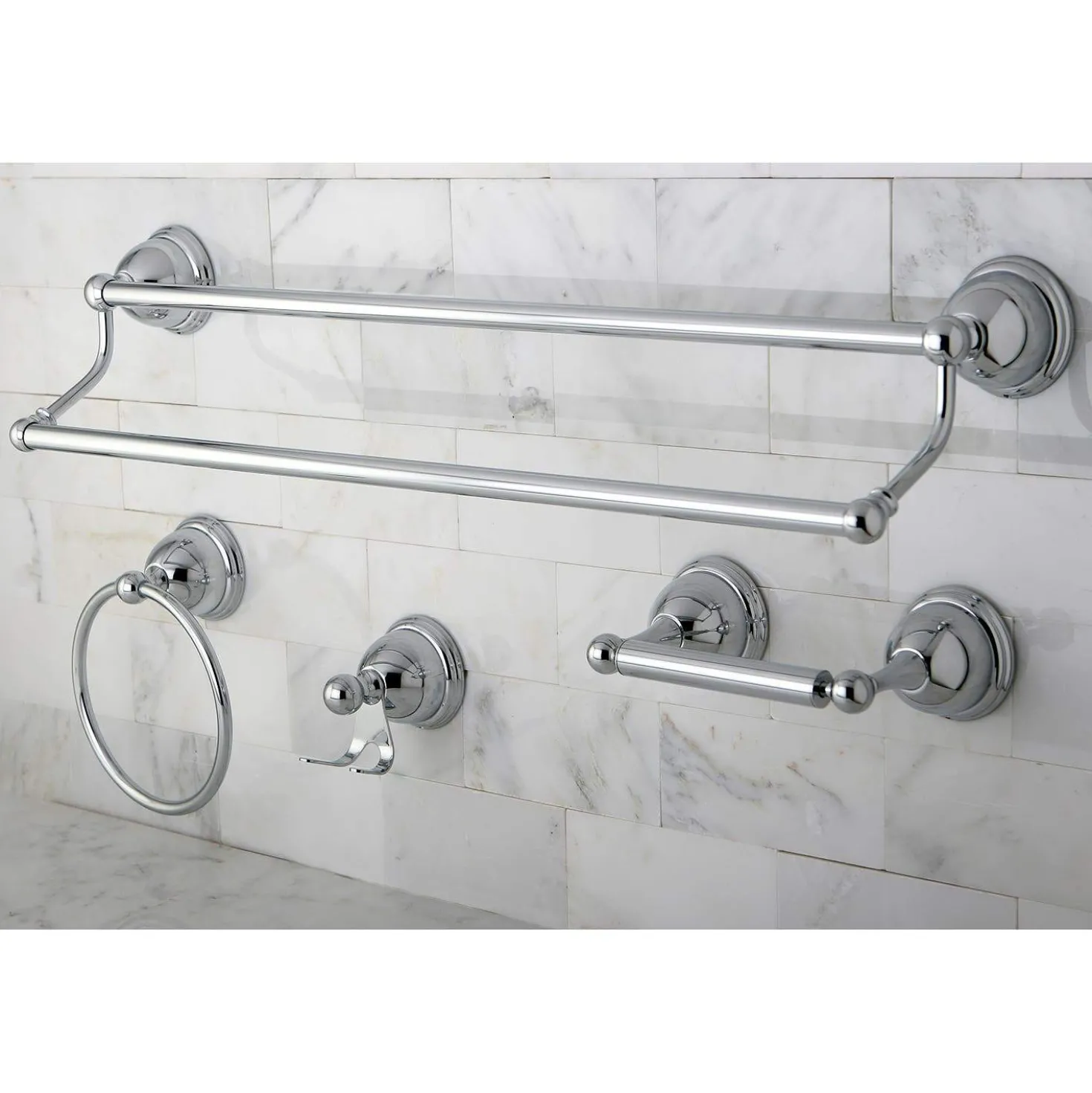 Kingston Brass Restoration 4-Piece 24" x 5.13" Bathroom Hardware