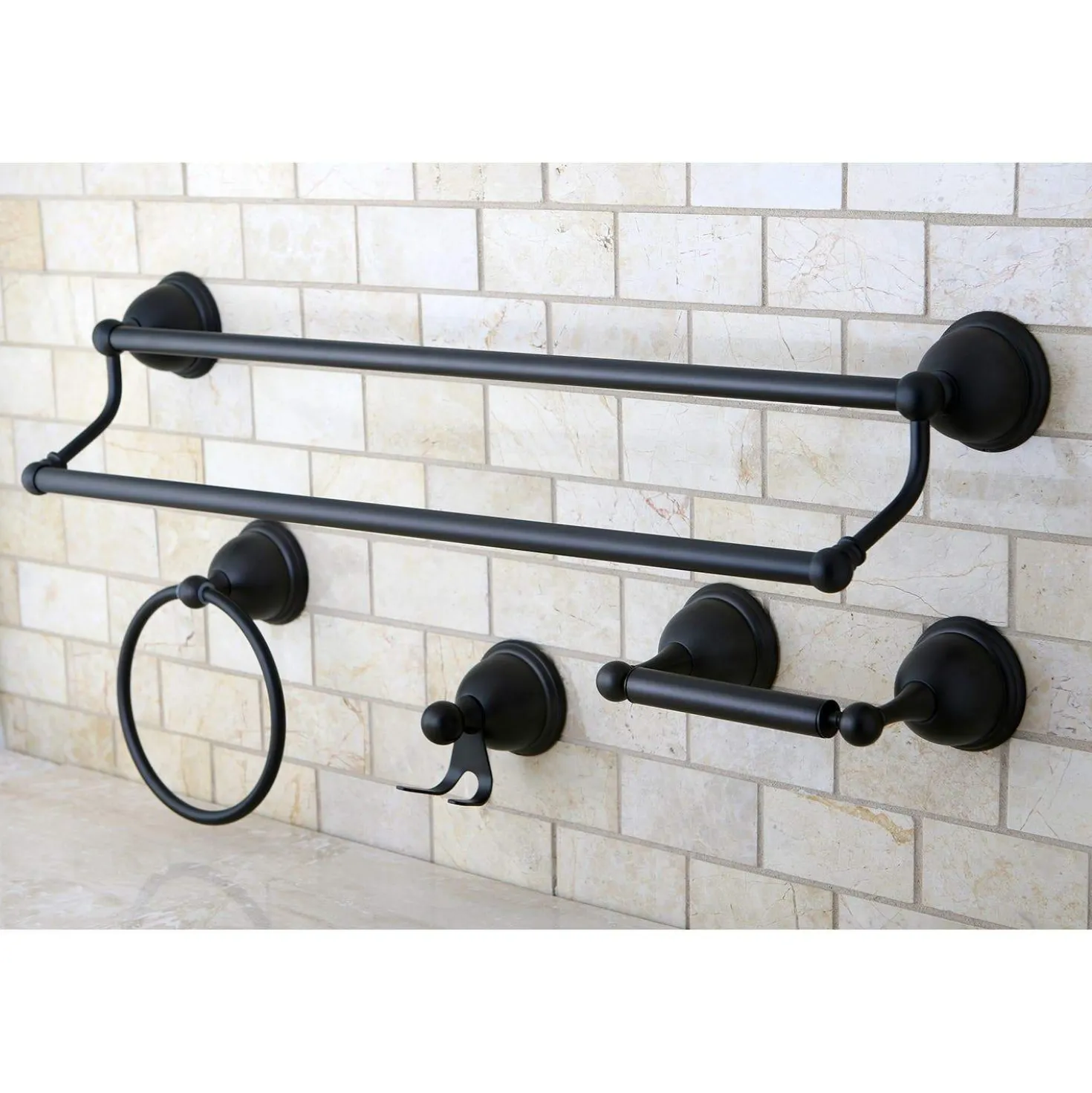 Kingston Brass Restoration 4-Piece 24" x 5.13" Bathroom Hardware