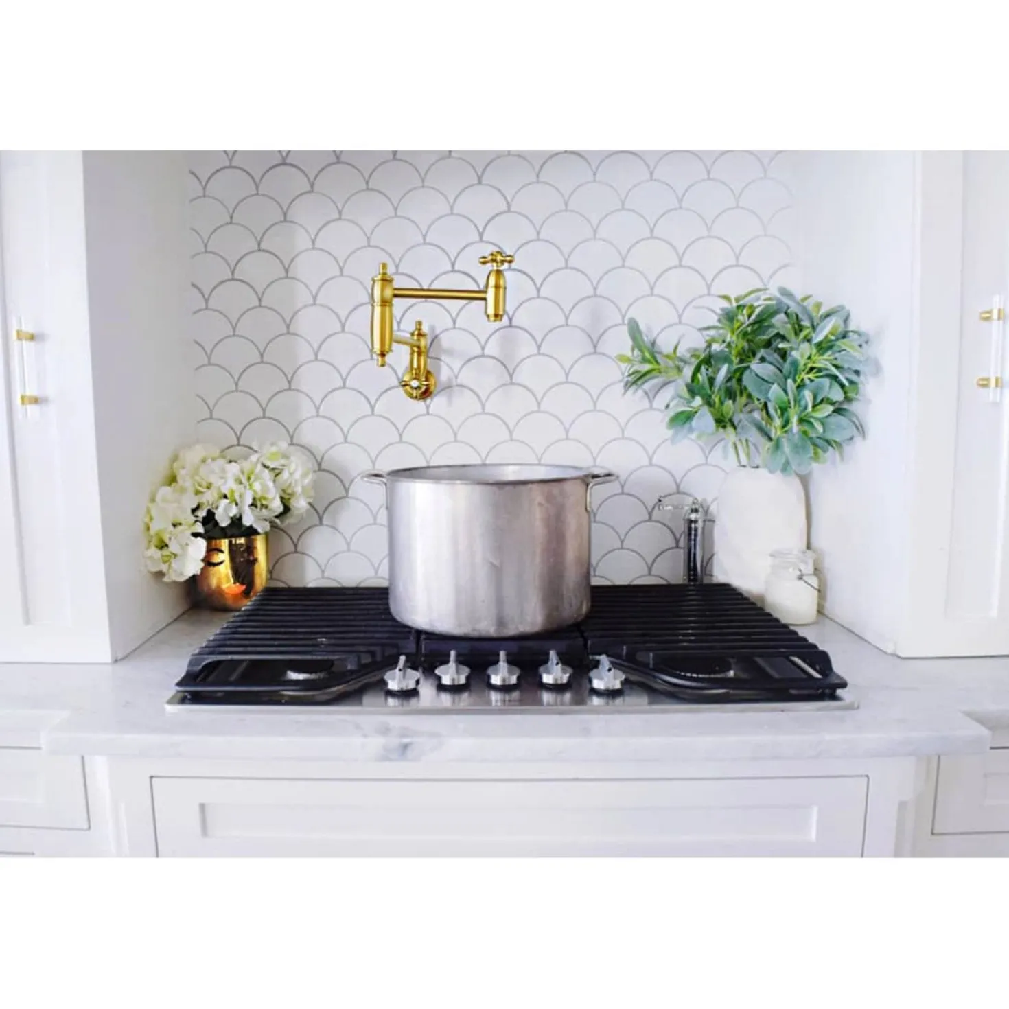 Kingston Brass Restoration Single Hole Wall Mount Pot Filler Kitchen Faucet
