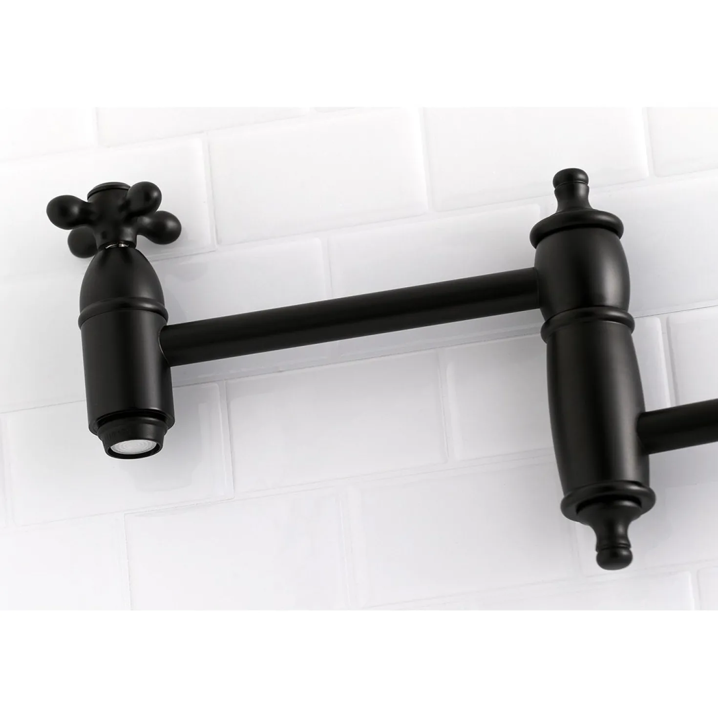 Kingston Brass Restoration Single Hole Wall Mount Pot Filler Kitchen Faucet