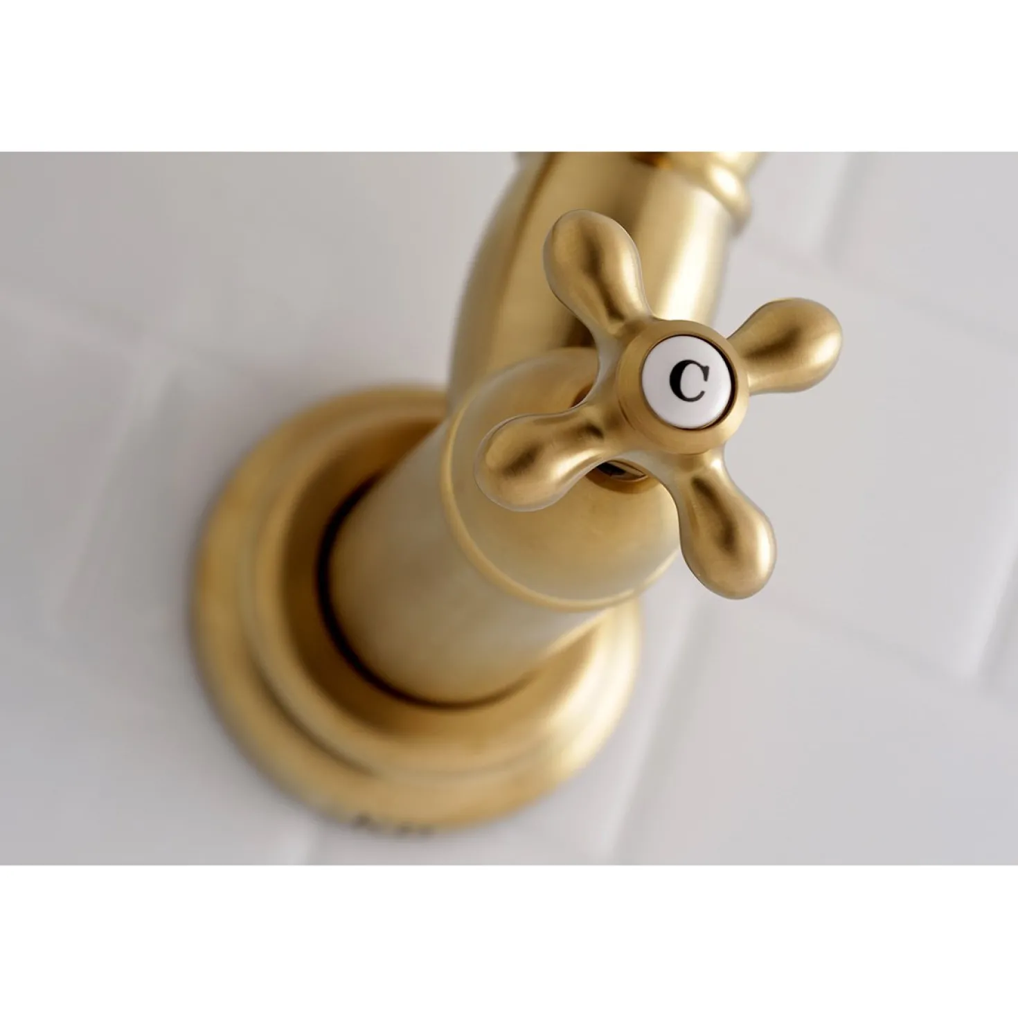 Kingston Brass Restoration Single Hole Wall Mount Pot Filler Kitchen Faucet