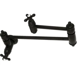 Kingston Brass Restoration Single Hole Wall Mount Pot Filler Kitchen Faucet