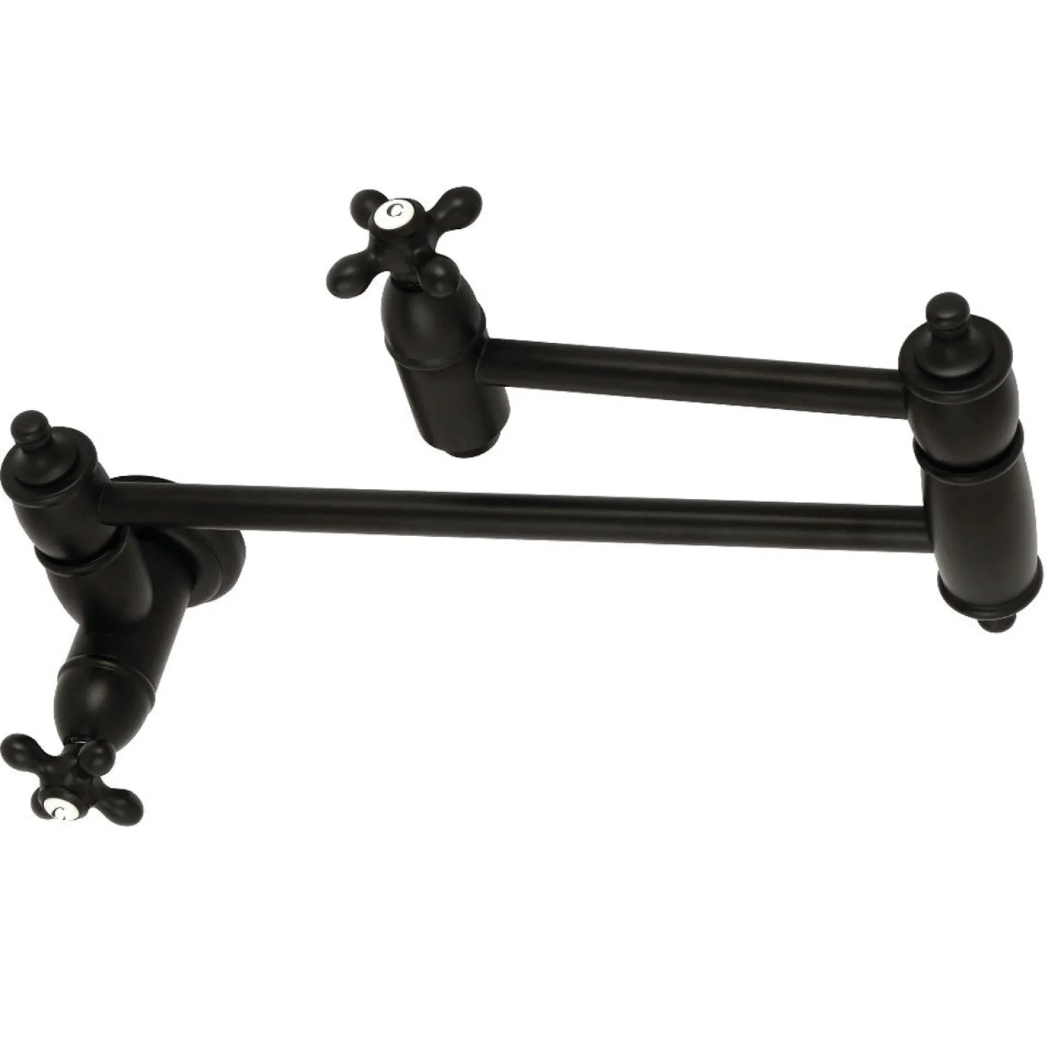 Kingston Brass Restoration Single Hole Wall Mount Pot Filler Kitchen Faucet