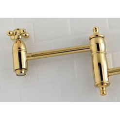 Kingston Brass Restoration Single Hole Wall Mount Pot Filler Kitchen Faucet