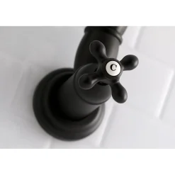Kingston Brass Restoration Single Hole Wall Mount Pot Filler Kitchen Faucet