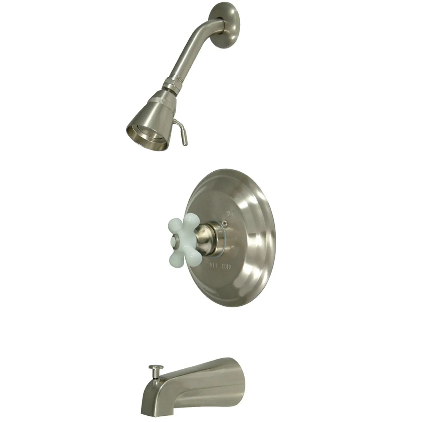 Kingston Brass Restoration Solid Brass Single Handle Tub and Shower Faucet