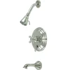 Kingston Brass Restoration Single Handle Polished Chrome Tub and Shower Faucet