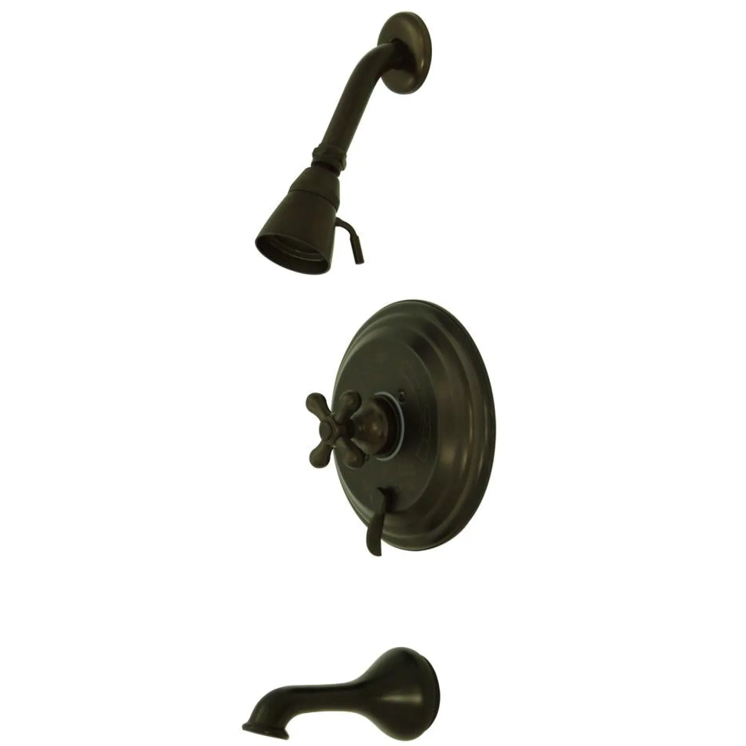 Kingston Brass Restoration Single Handle Solid Brass Tub and Shower Faucet