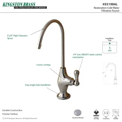Kingston Brass Restoration Single-Handle Water Filtration Faucet