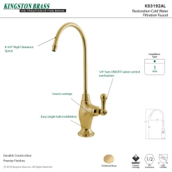 Kingston Brass Restoration Single-Handle Water Filtration Faucet