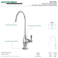 Kingston Brass Restoration Single-Handle Water Filtration Faucet