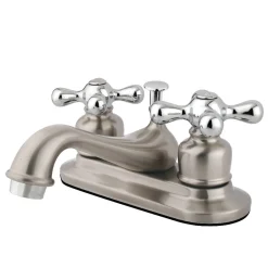Kingston Brass Restoration Two-Handle 4-Inch Centerset Bathroom Faucet
