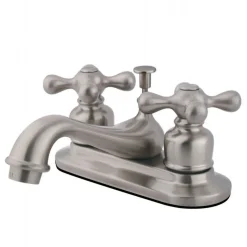 Kingston Brass Restoration Two-Handle 4-Inch Centerset Bathroom Faucet