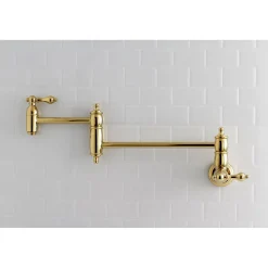Kingston Brass Restoration Wall Mount Pot Filler Kitchen Faucet