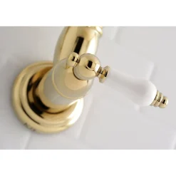Kingston Brass Restoration Wall Mount Single Hole Pot Filler Kitchen Faucet