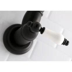 Kingston Brass Restoration Wall Mount Single Hole Pot Filler Kitchen Faucet