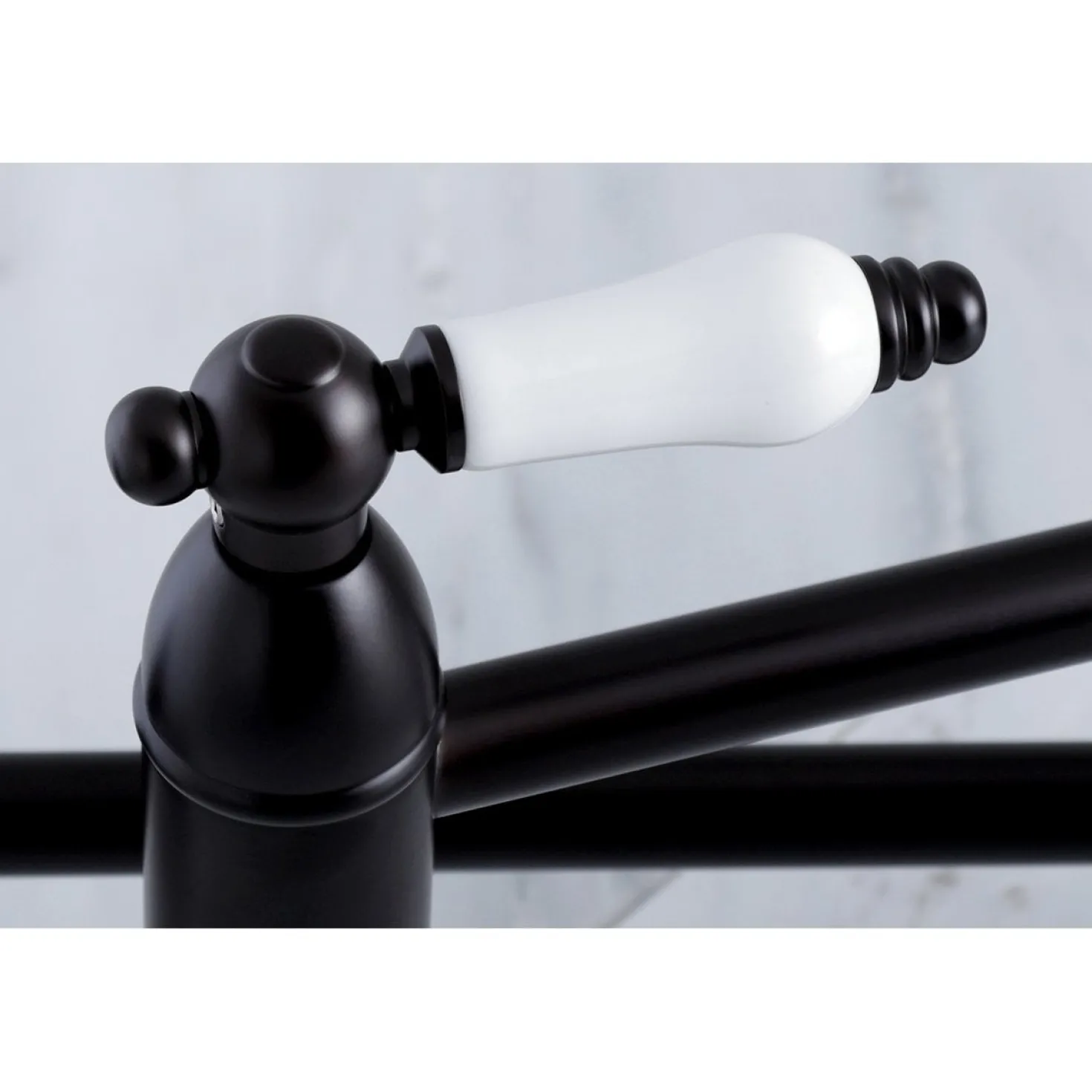 Kingston Brass Restoration Wall Mount Single Hole Pot Filler Kitchen Faucet