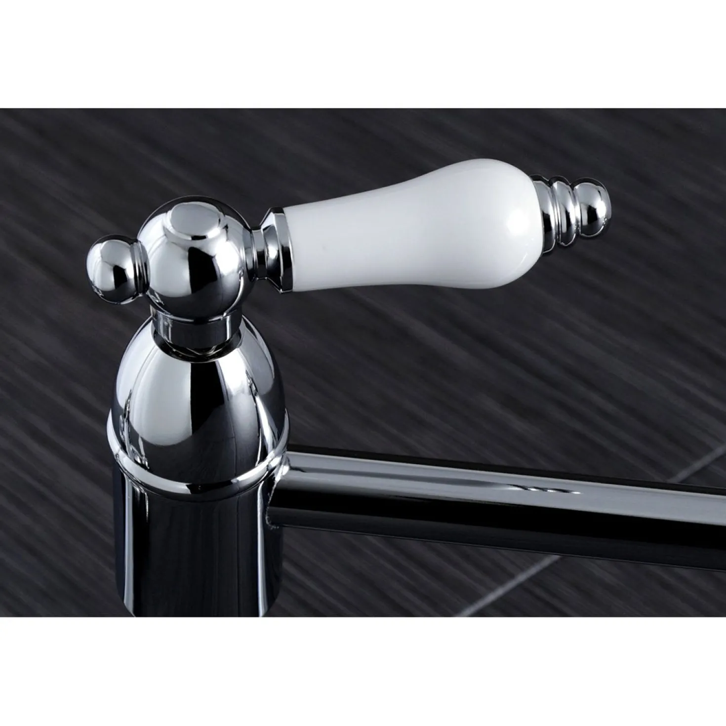 Kingston Brass Restoration Wall Mount Single Hole Pot Filler Kitchen Faucet