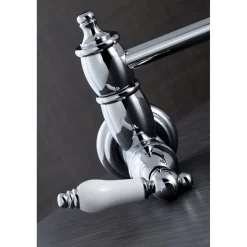 Kingston Brass Restoration Wall Mount Single Hole Pot Filler Kitchen Faucet