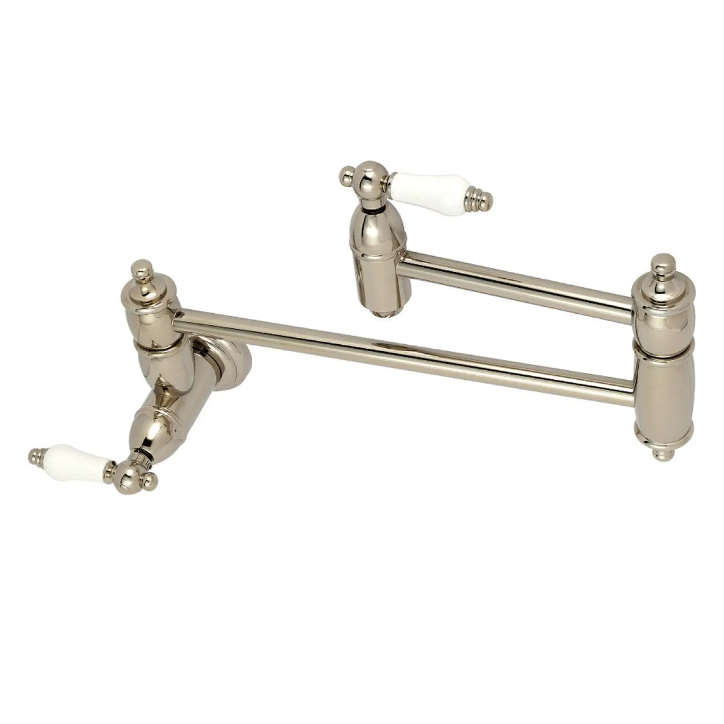 Kingston Brass Restoration Wall Mount Single Hole Pot Filler Kitchen Faucet