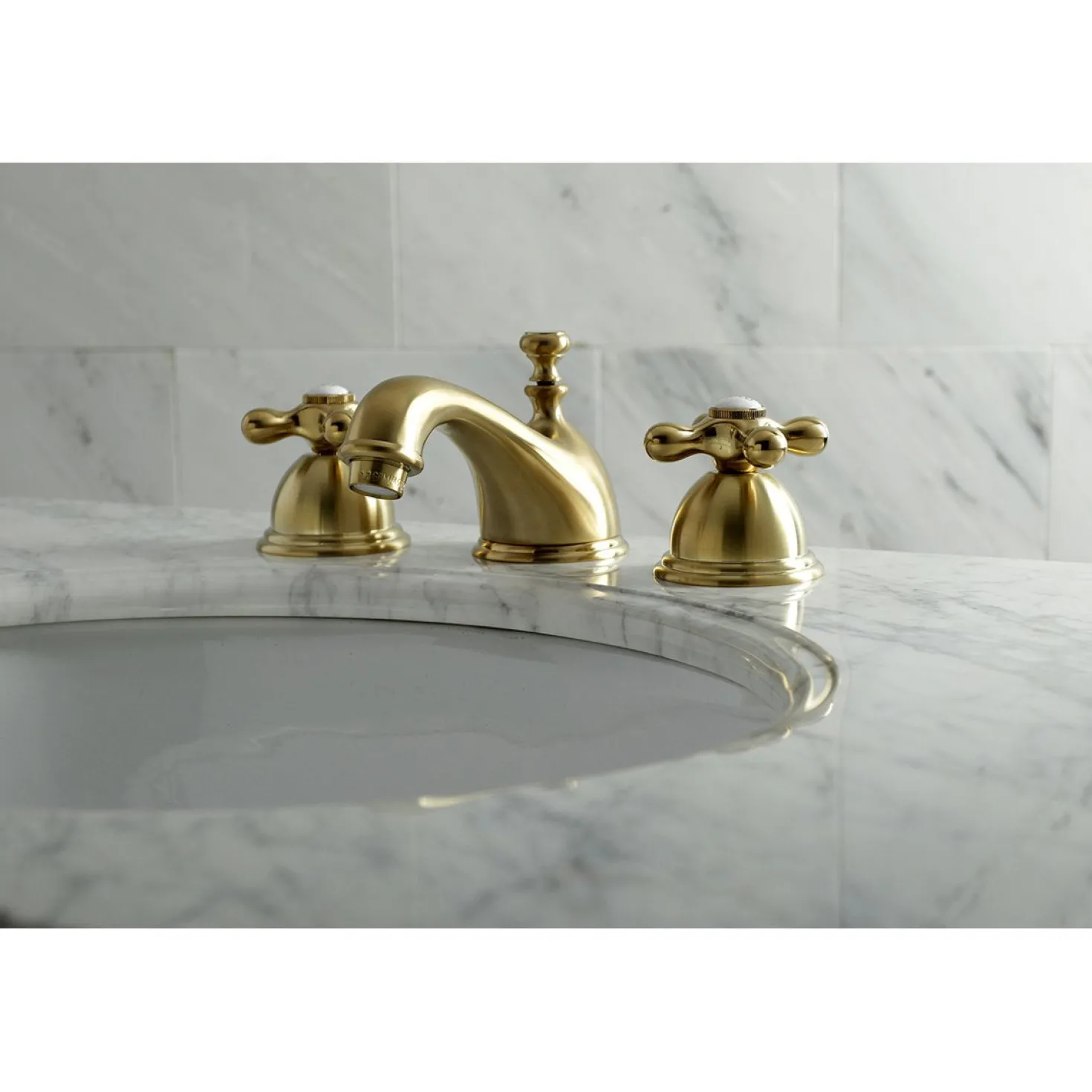 Kingston Brass Restoration 8" Widespread Bathroom Faucet