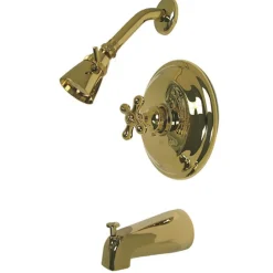 Kingston Brass Restoration Wall Mount Tub and Shower Faucet