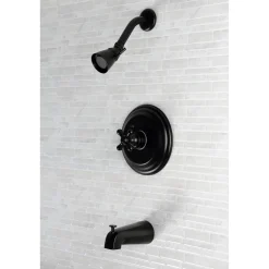 Kingston Brass Restoration Wall Mount Tub and Shower Faucet