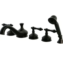 Kingston Brass Roman Tub Filler 5 Pieces with Hand Shower