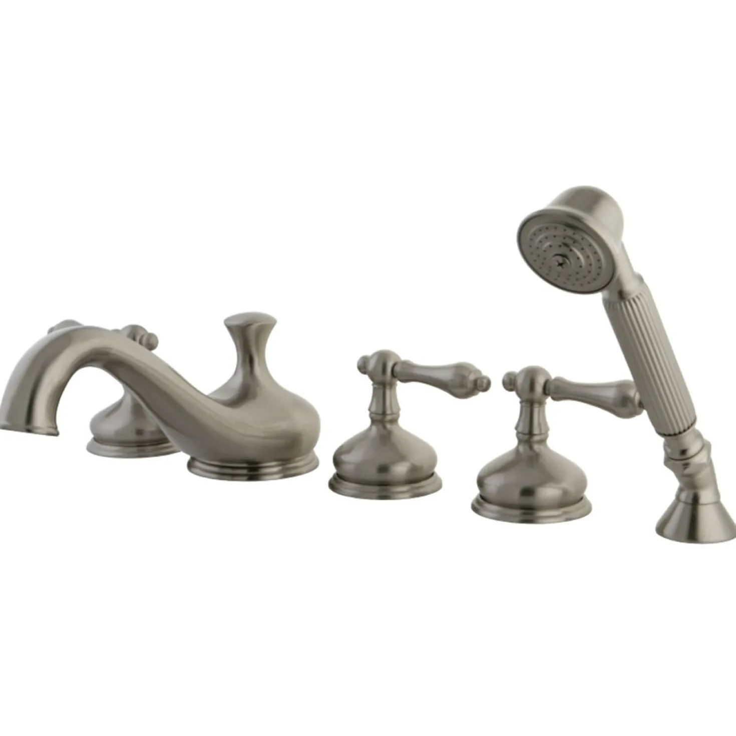 Kingston Brass Roman Tub Filler 5 Pieces with Hand Shower