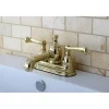 Kingston Brass Royale 4" Centerset Lavatory Faucet with Heritage Spout and Metal Lever Handle
