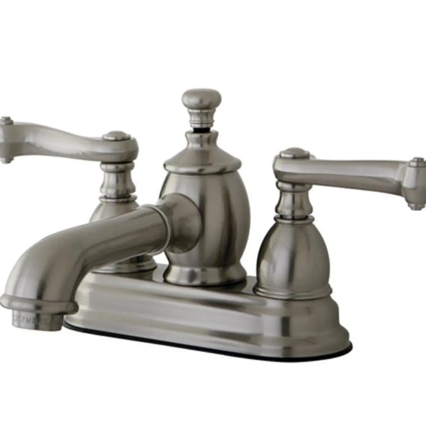 Kingston Brass Royale 4" Centerset Lavatory Faucet with Heritage Spout and Metal Lever Handle