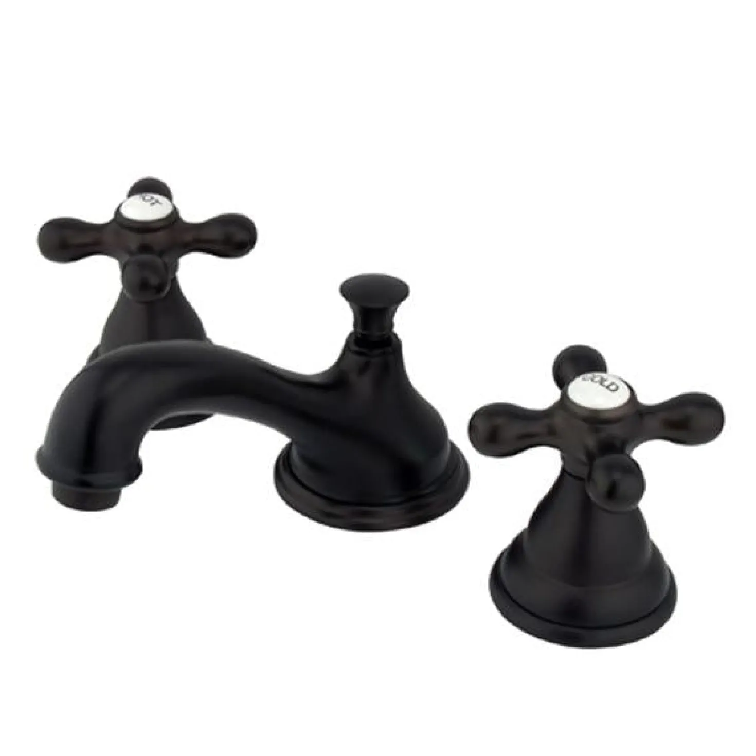 Kingston Brass Royale Classic Two Handle 8" to 16" Widespread Lavatory Faucet with Brass Pop-up