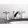 Kingston Brass Royale Classic Two Handle Deck Mount 8" to 16" Widespread Lavatory Faucet with Brass Pop-up