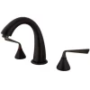 Kingston Brass Royale Contemporary Two Handle Solid Brass Roman Tub Filler