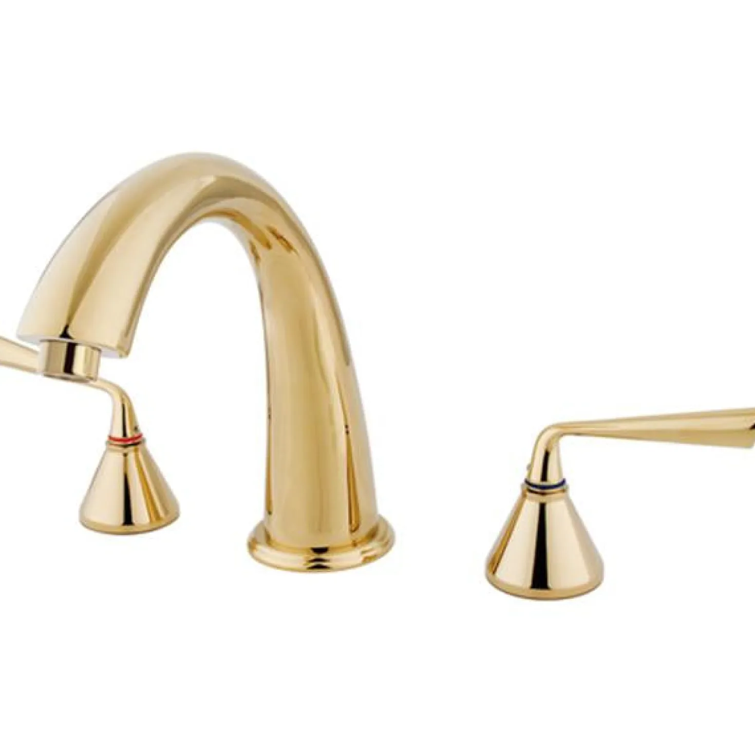 Kingston Brass Royale Contemporary Two Handle Solid Brass Roman Tub Filler