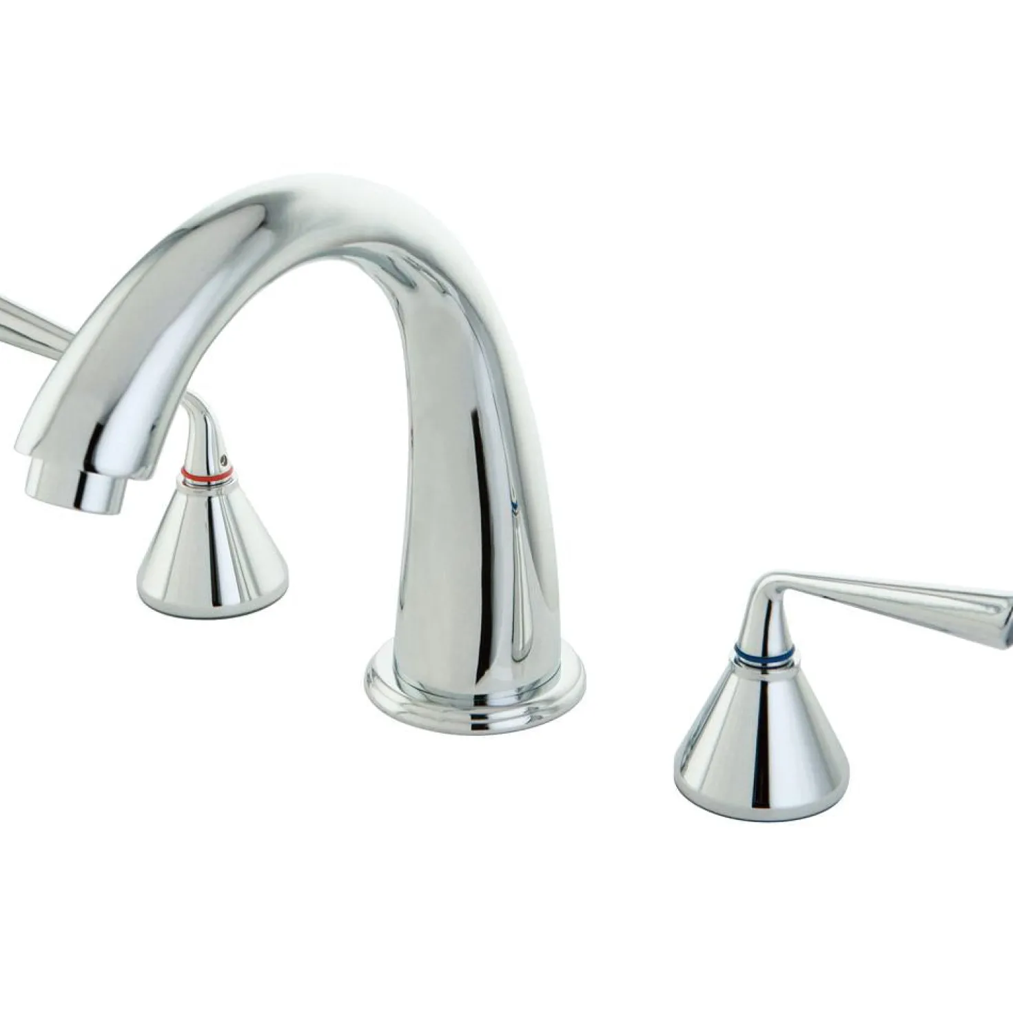Kingston Brass Royale Contemporary Two Handle Solid Brass Roman Tub Filler