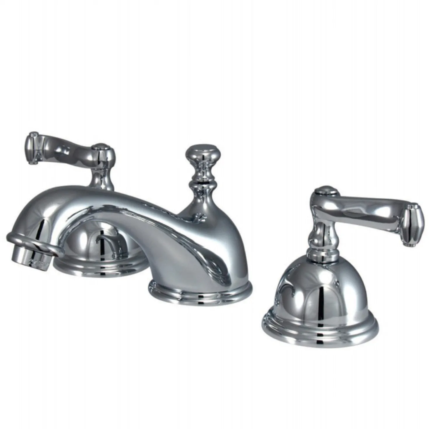 Kingston Brass Royale Deck Mount 8-Inch Widespread Bathroom Faucet
