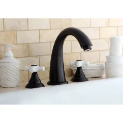 Kingston Brass Royale Deck Mount 3-Hole Roman Tub Filler