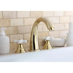Kingston Brass Royale Deck Mount 3-Hole Roman Tub Filler