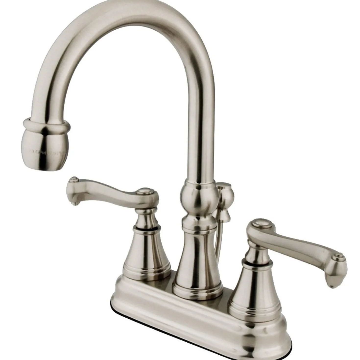 Kingston Brass Royale 2-Handle 4-Inch Centerset Deck Mount Bathroom Faucet