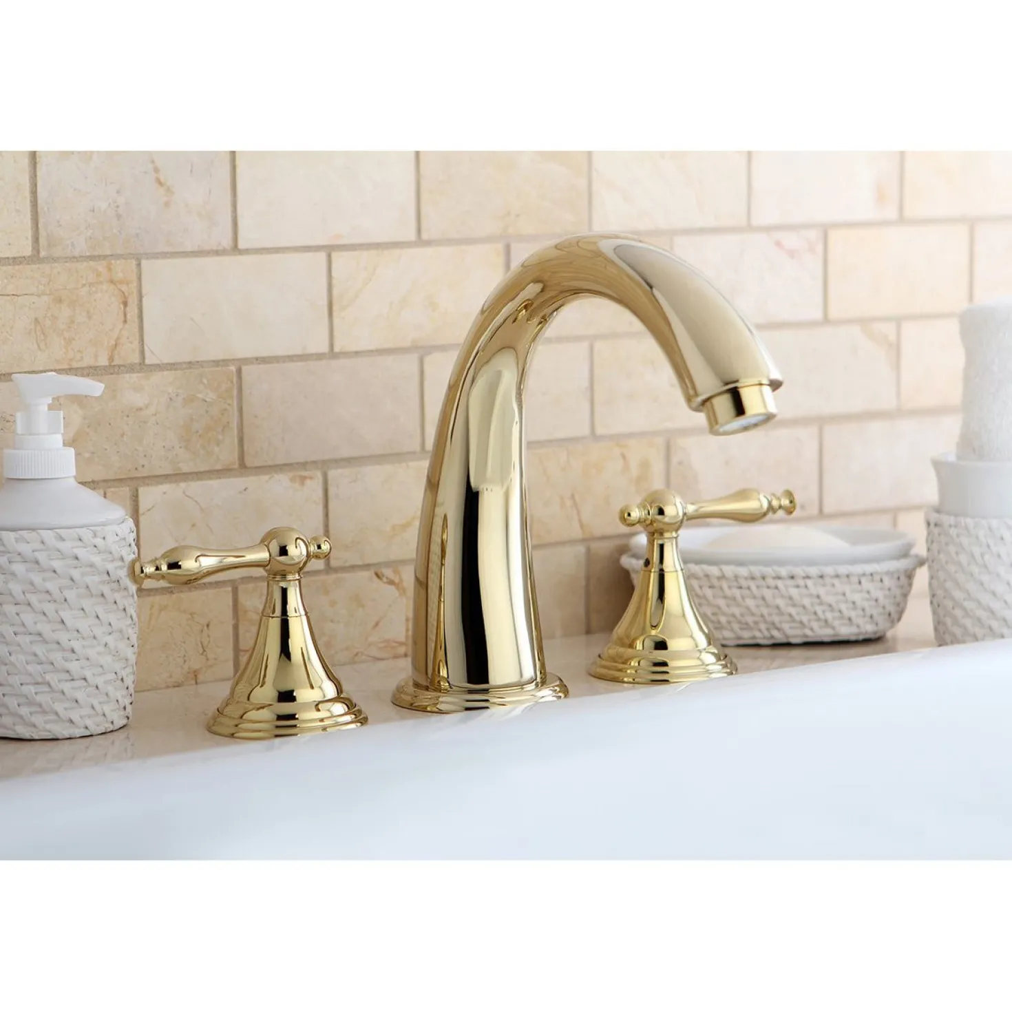 Kingston Brass Royale 3-Hole Roman Tub Filler