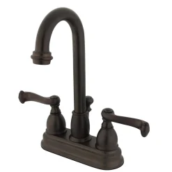 Kingston Brass Royale 4-Inch Centerset Deck Mount Bathroom Faucet