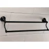 Kingston Brass Royale 24-Inch Dual Towel Bar in Matte Black