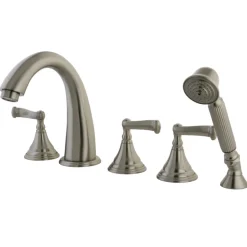 Kingston Brass Royale Roman Tub Filler 5 Pieces with Hand Shower