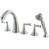 Kingston Brass Royale Roman Tub Filler with Hand Shower in Polished Chrome