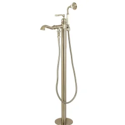 Kingston Brass Royale Single Handle Freestanding Roman Tub Faucet with Hand Shower